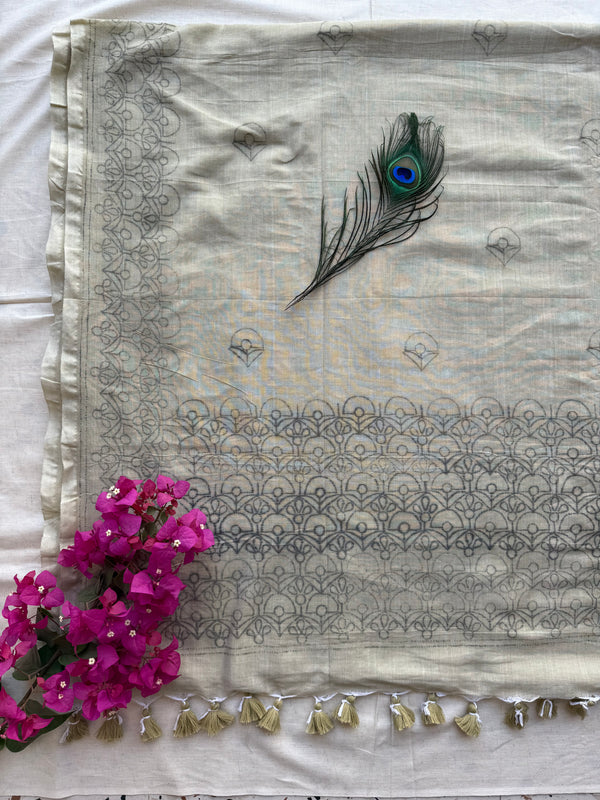 छपाई वाली सारी for Hand Work