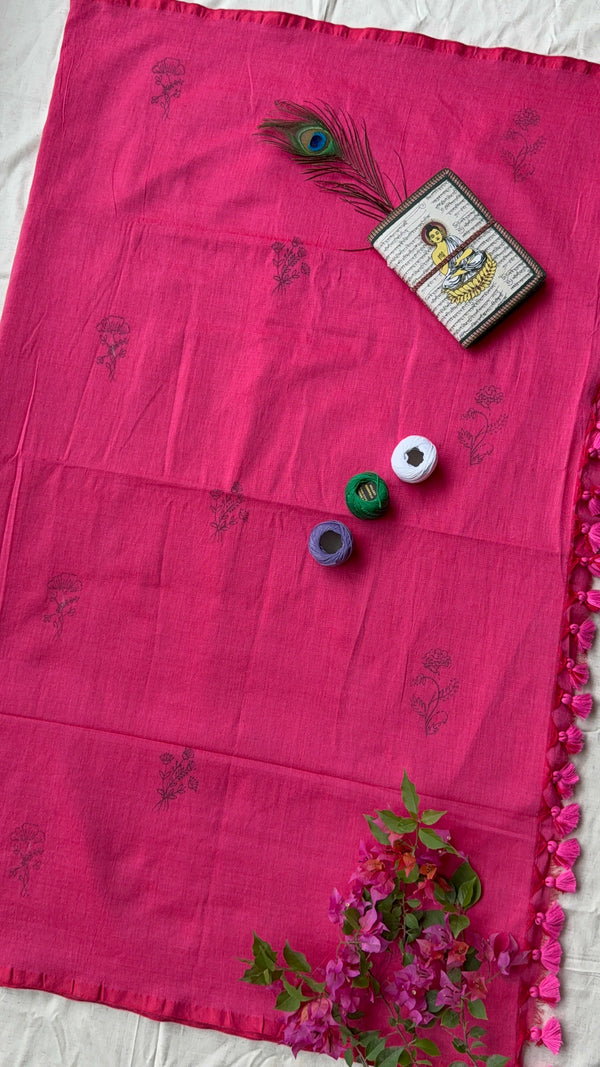 छपाई वाली सारी for Hand Work