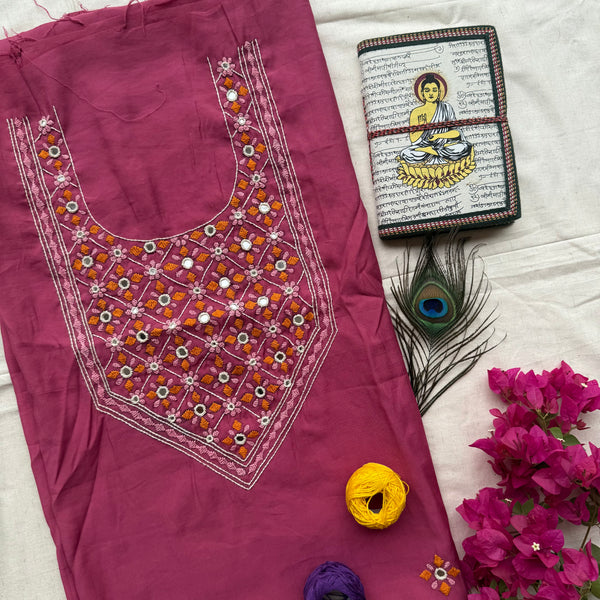 “Maslin Embroidery Kurti