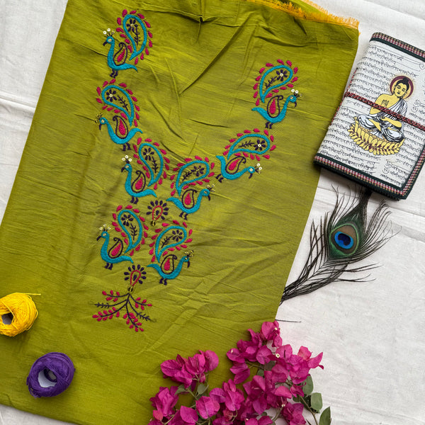 Slub silk kurti