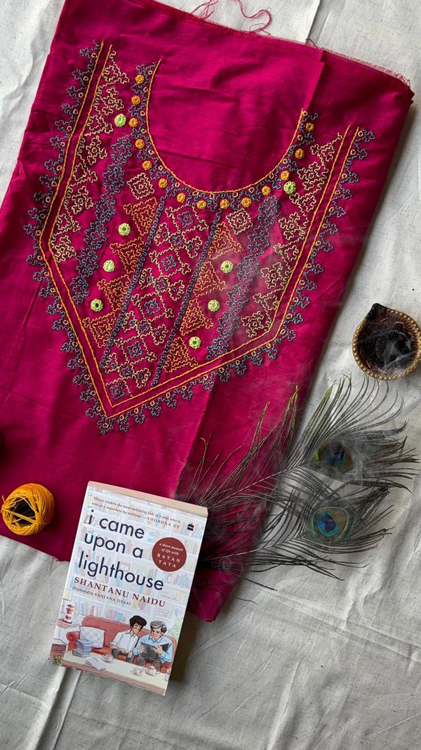 Silk Embroidered Kurti