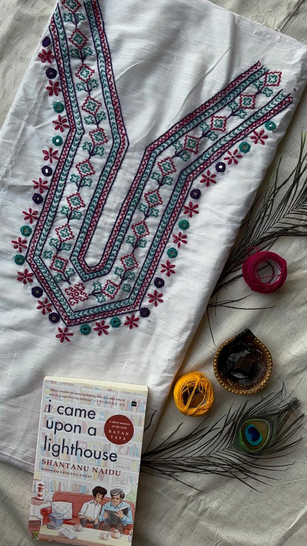 Silk Embroidered Kurti